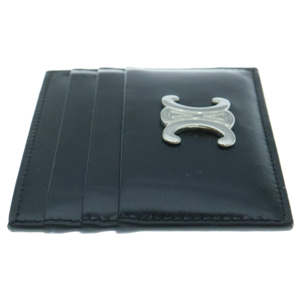 CELINE(セリーヌ) トリオンフ シャイニーカーフスキン カードケース ブラック 10L833DPV