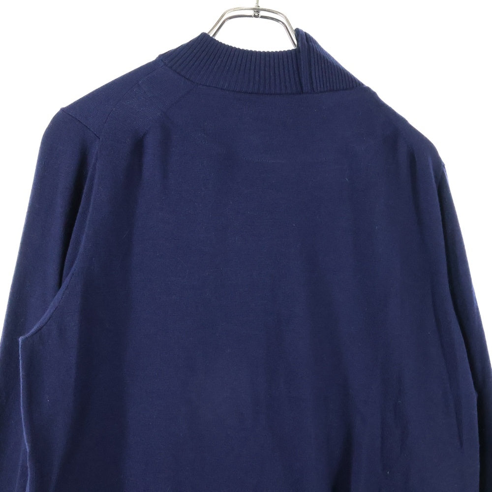 Sacai(サカイ) Wool Knit Suiting Jacket クレイジー パターン ミドルゲージ ウール ニット ジャケット ネイビー/カーキ 21-02553M