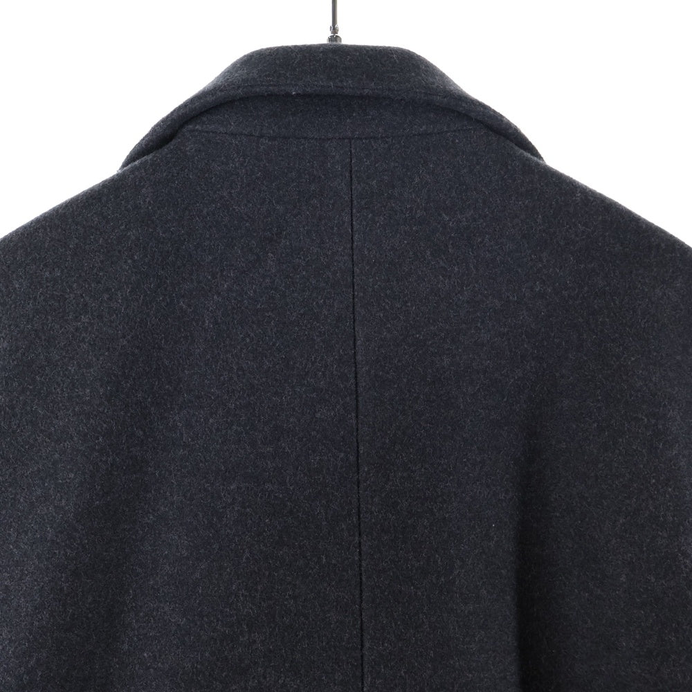 MOSSIMO(モッシモ) スタンドカラー 3B ダブルフラップポケット ウエストベルト付き コート ブラック 4540-7602