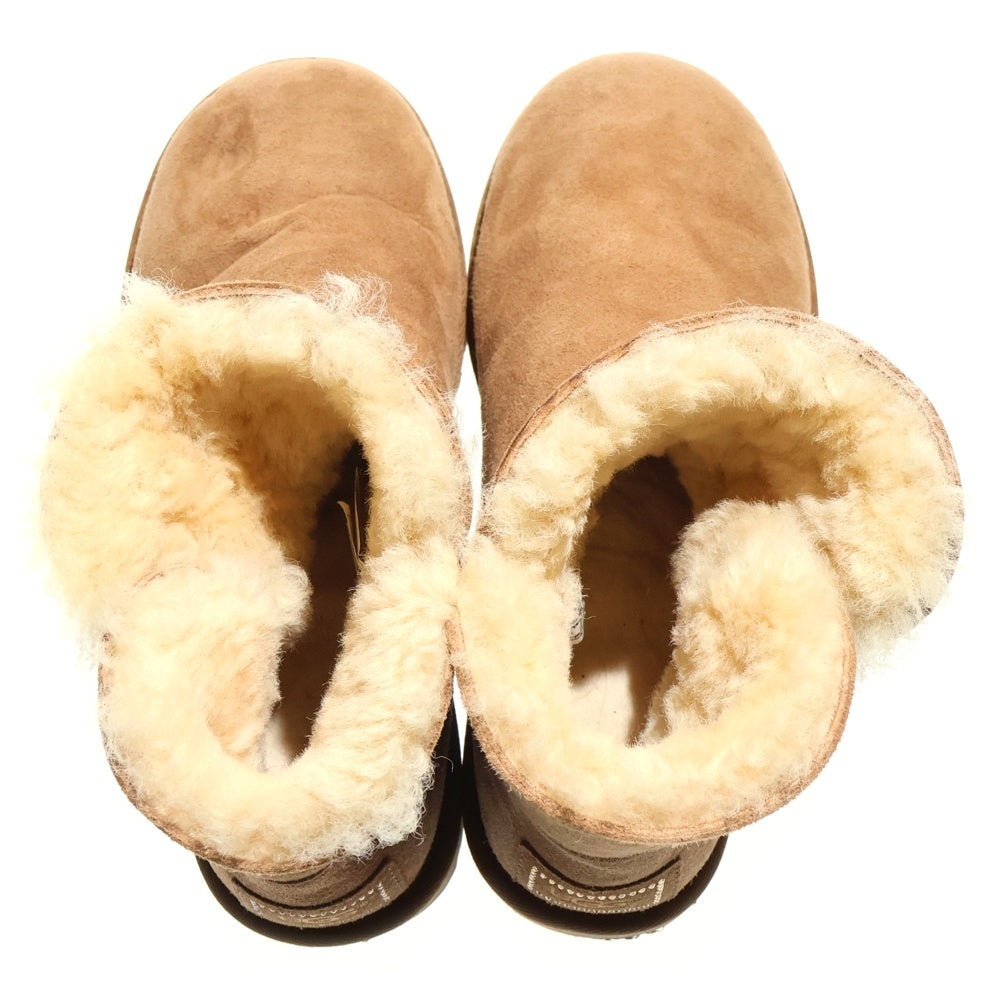 UGG(アグ) W Swarovski Mini Bailey Button Bling ウィメンズ スワロフスキー ミニ ベイリー ボタン ブリング ムートンブーツ US7.0/24.0cm ベージュ 1016554 レディース