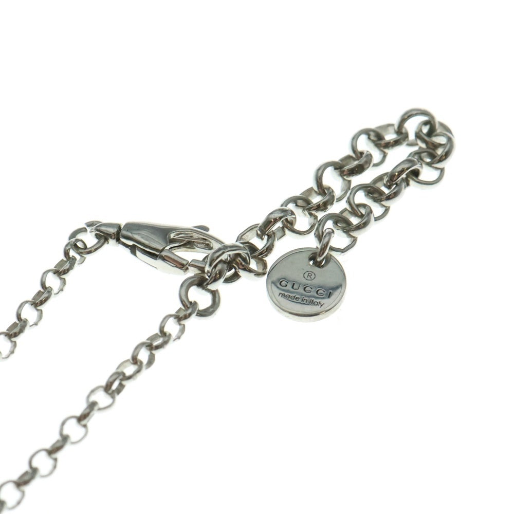 GUCCI(グッチ) アラベスク インターロッキング GGロゴ ネックレス シルバー