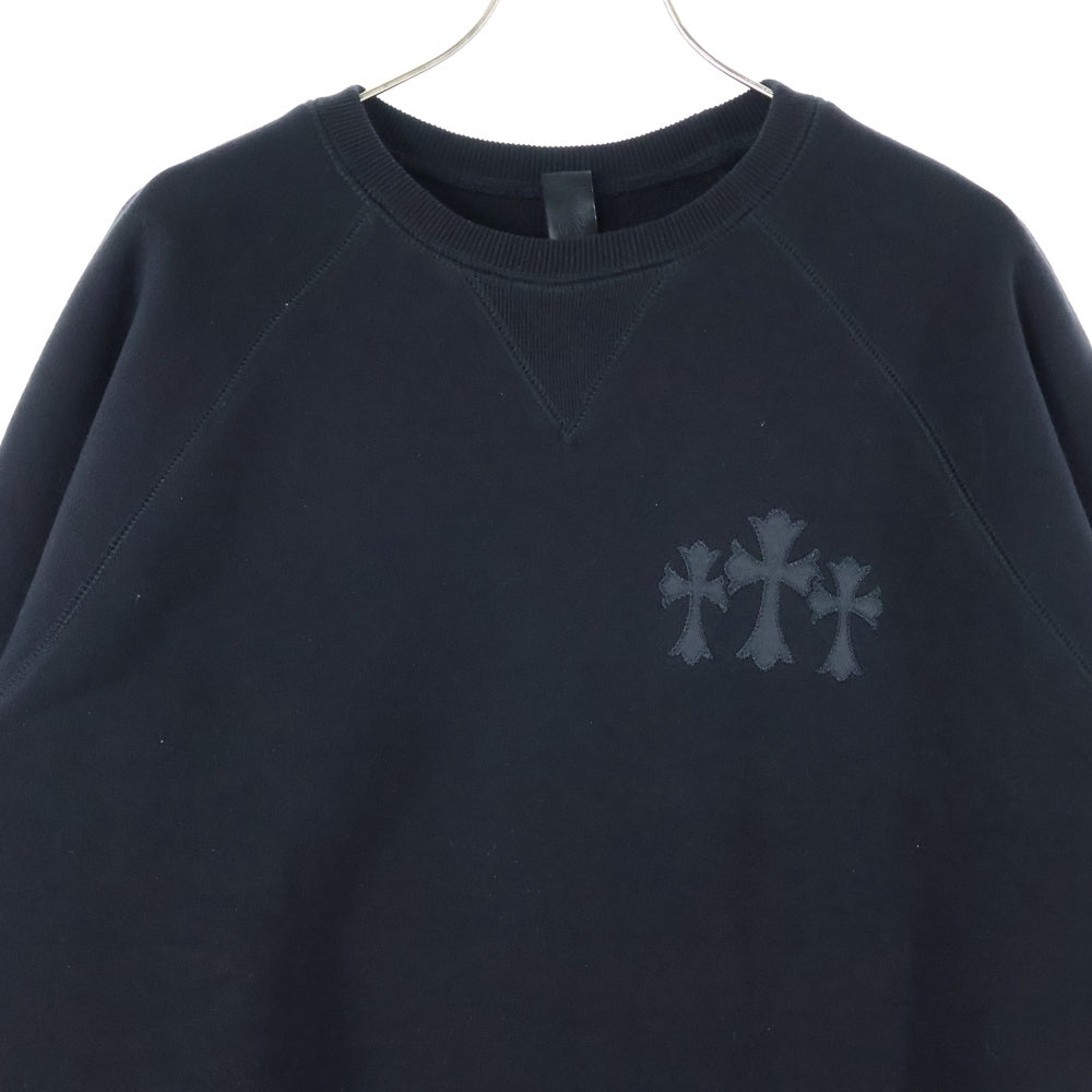 CHROME HEARTS(クロムハーツ) 7-11 CREW バックCH フロントクロスロゴ刺繍スウェットトレーナー