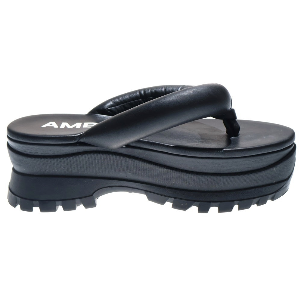 AMBUSH(アンブッシュ) 21SS GETA SANDALS ゲタ ビブラムソール レザーサンダル ブラック