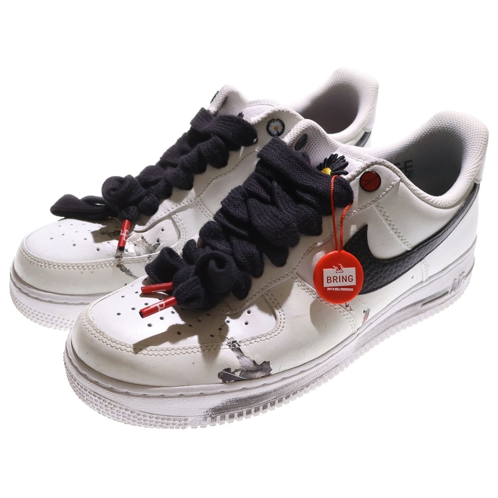 NIKE(ナイキ) ×PEACEMINUSONE AIR FORCE 1 LOW PARA-NOISE ピースマイナスワン エア フォース 1 パラノイズ ローカットスニーカー ホワイト US10/28cm DD3223-100