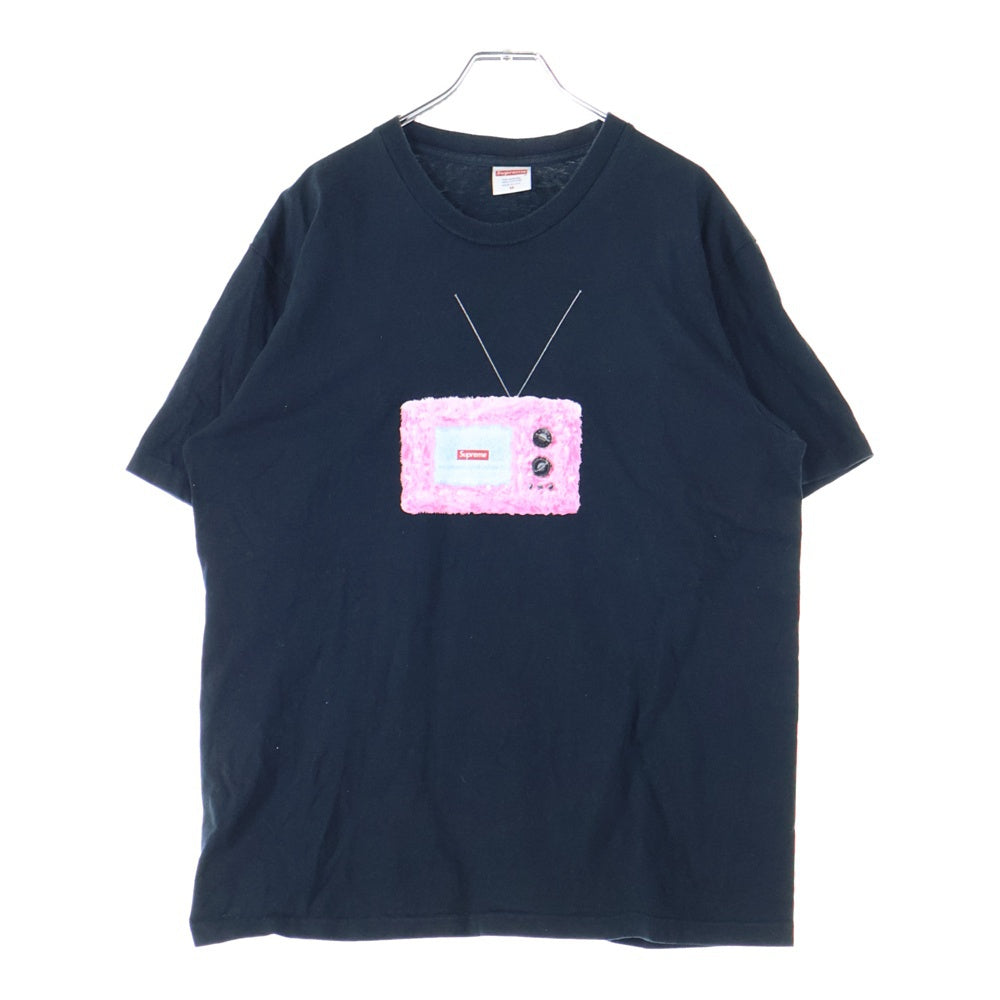 SUPREME(シュプリーム) 18SS TV TEE テレビロゴプリント 半袖Tシャツ カットソー ブラック