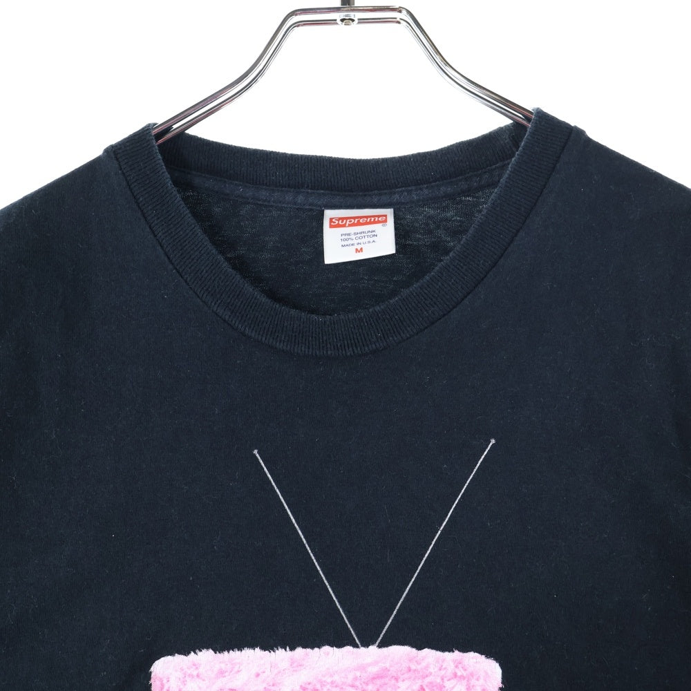 SUPREME(シュプリーム) 18SS TV TEE テレビロゴプリント 半袖Tシャツ カットソー ブラック