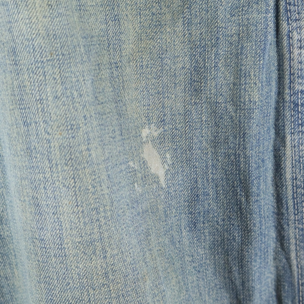 LEE(リー) DUNGAREES ダンガリーズ ジップフライ ワイド ペインター デニム パンツ インディゴ LM7288