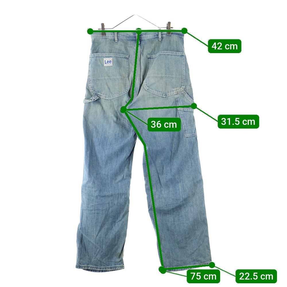 LEE(リー) DUNGAREES ダンガリーズ ジップフライ ワイド ペインター デニム パンツ インディゴ LM7288