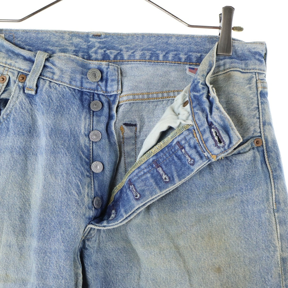Levi's(リーバイス) USA製 PREMIUM 501 プレミアム ボタンフライ レギュラー ストレート デニム パンツ インディゴ 79830-0031