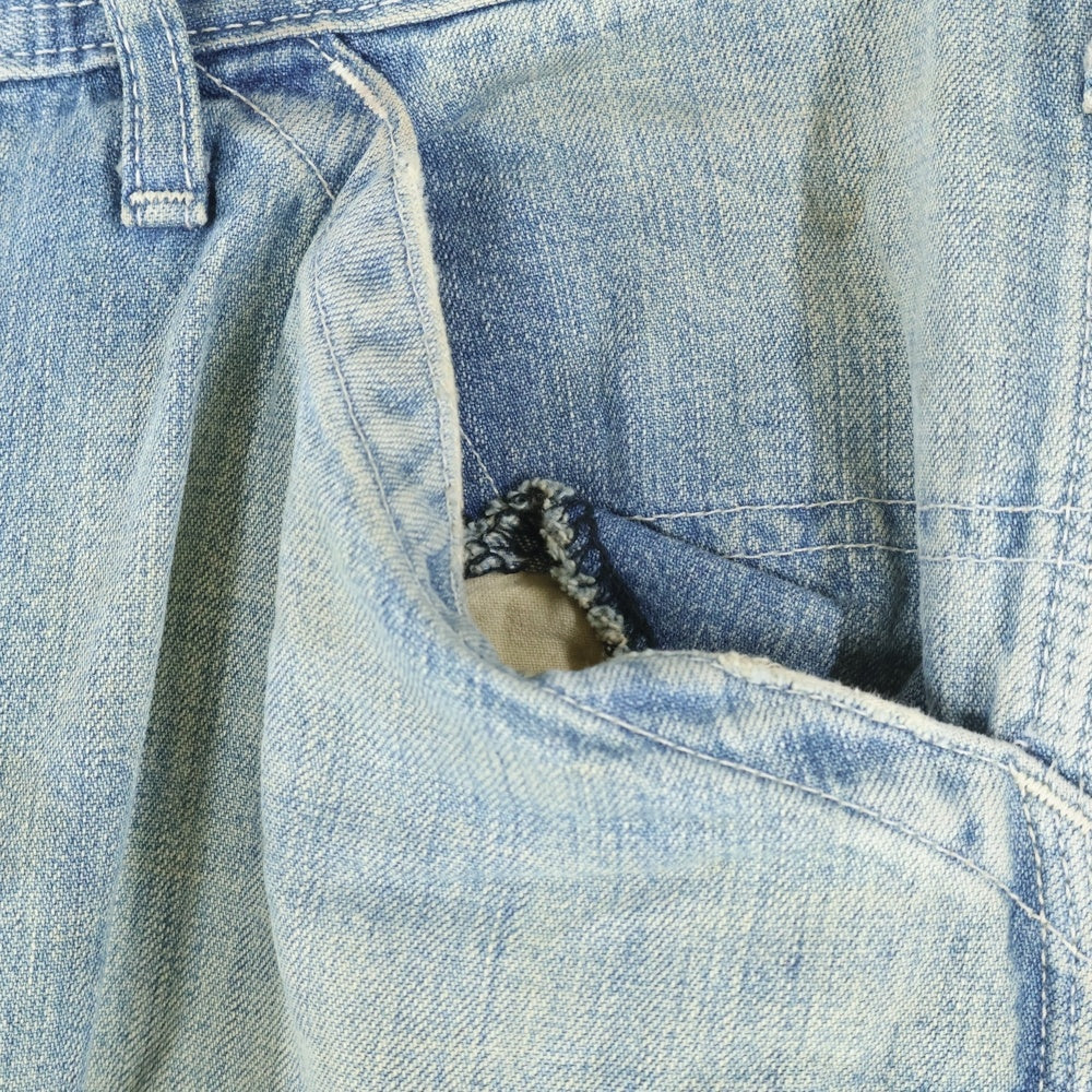 LEE(リー) DUNGAREES ダンガリーズ ジップフライ ワイド ペインター デニム パンツ インディゴ LM7288