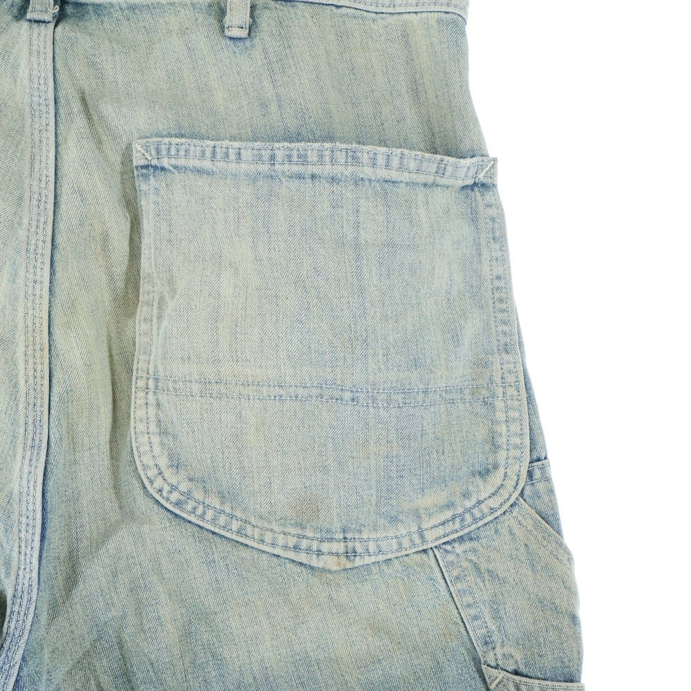 LEE(リー) DUNGAREES ダンガリーズ ジップフライ ワイド ペインター デニム パンツ インディゴ LM7288