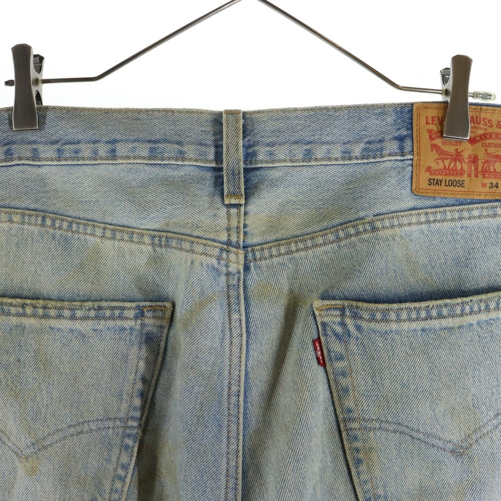 Levi's(リーバイス) STAY LOOSE ジップフライ ストレート デニム パンツ インディゴ 29037-0034