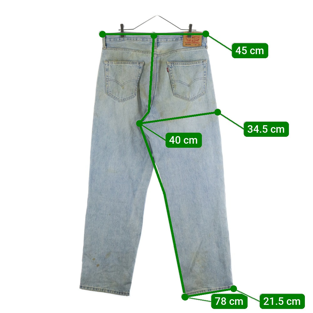 Levi's(リーバイス) STAY LOOSE ジップフライ ストレート デニム パンツ インディゴ 29037-0034