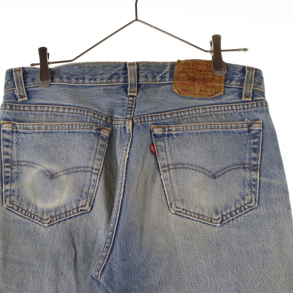 Levi's(リーバイス) 80-90s VINTGE 501XX 復刻 ボタン裏刻印552 ボタンフライ ストレート デニム パンツ インディゴ 501-0117
