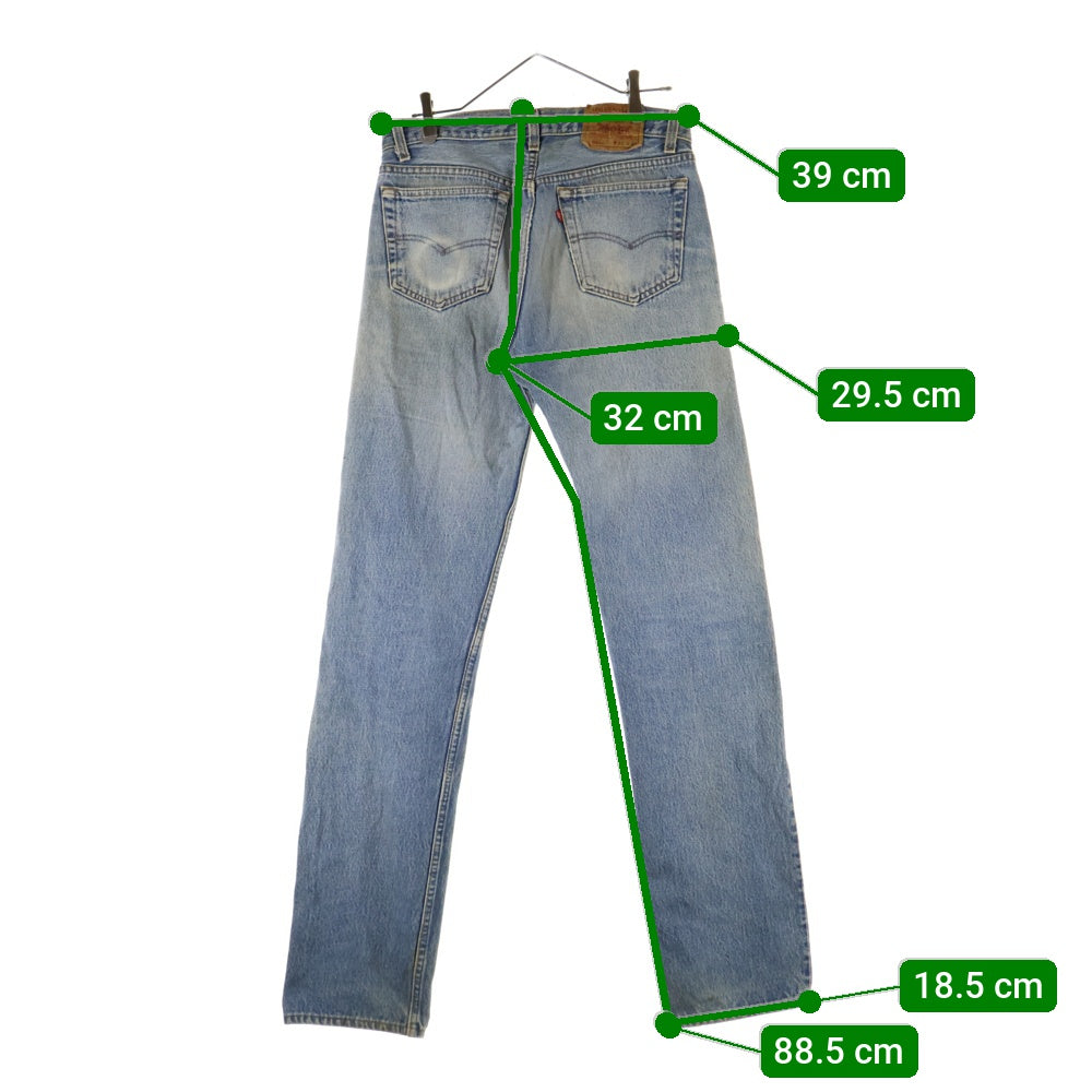 Levi's(リーバイス) 80-90s VINTGE 501XX 復刻 ボタン裏刻印552 ボタンフライ ストレート デニム パンツ インディゴ 501-0117