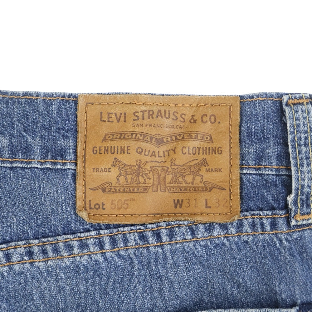 Levi's(リーバイス) PREMIUM 505 プレミアム ジップフライ レギュラー ストレート デニム パンツ インディゴ 00505-1696