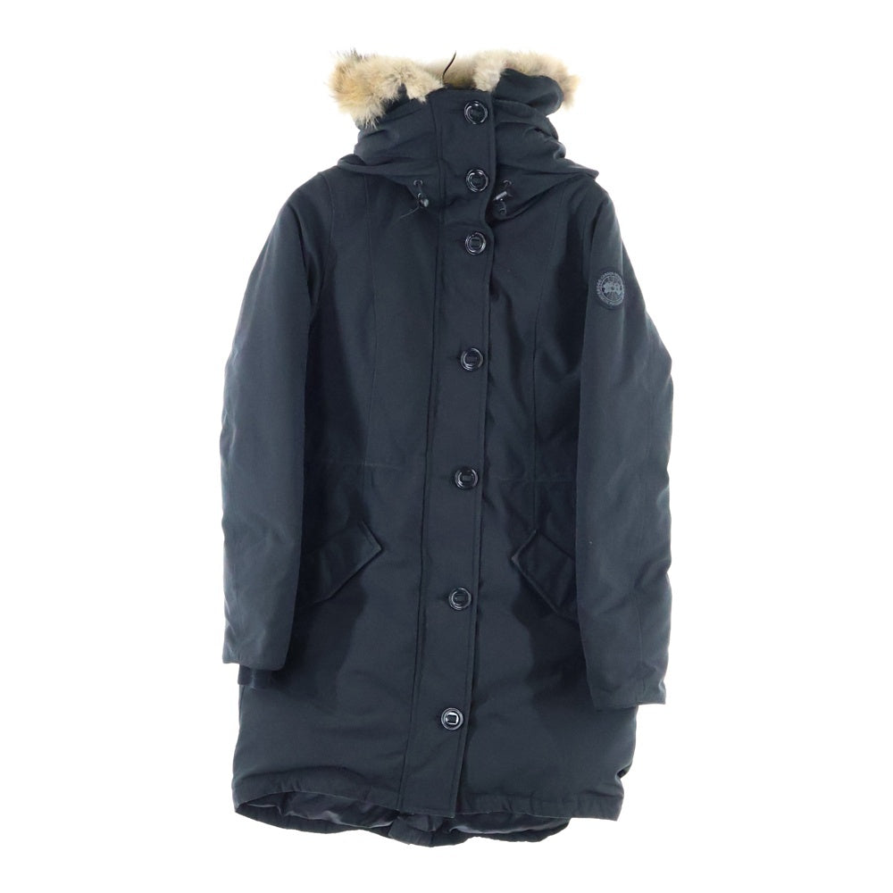 CANADA GOOSE(カナダグース) BLACK LABEL ROSSCLAIR PARKA ブラックレーベル ロスクレア ファーフーデッド ダウンジャケット コート ブラック 2580LB レディース