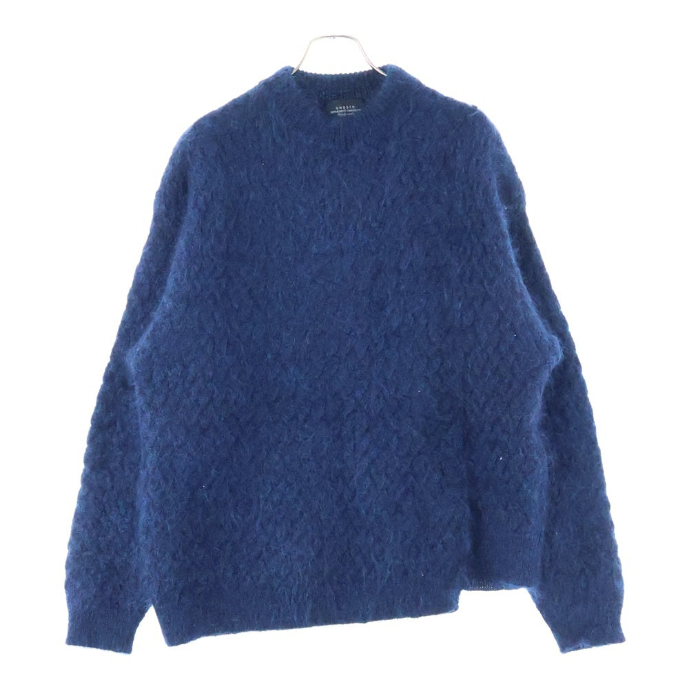 UNUSED(アンユーズド) MOHAIR CREWNECK SWEATER モヘア クルーネック ニット セーター ネイビー US2270