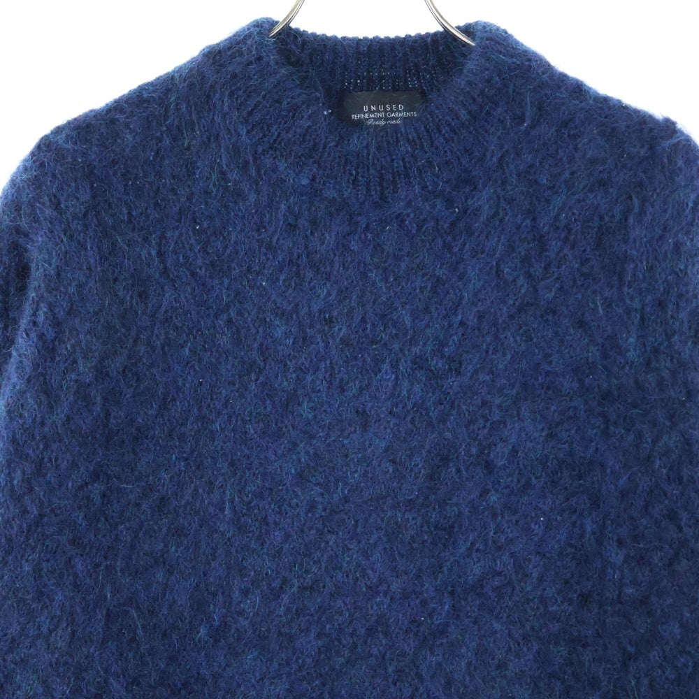 UNUSED(アンユーズド) MOHAIR CREWNECK SWEATER モヘア クルーネック ニット セーター ネイビー US2270