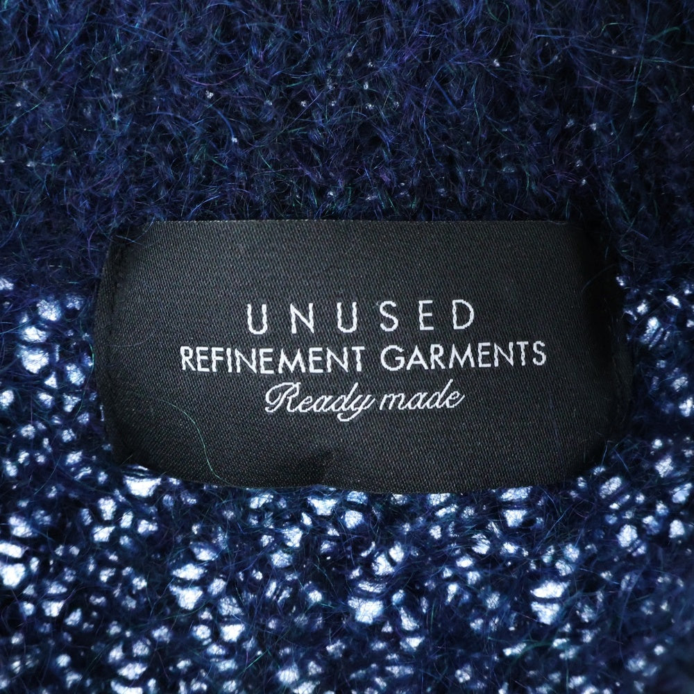 UNUSED(アンユーズド) MOHAIR CREWNECK SWEATER モヘア クルーネック ニット セーター ネイビー US2270