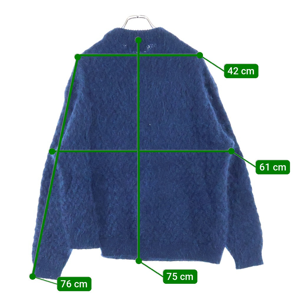 UNUSED(アンユーズド) MOHAIR CREWNECK SWEATER モヘア クルーネック ニット セーター ネイビー US2270