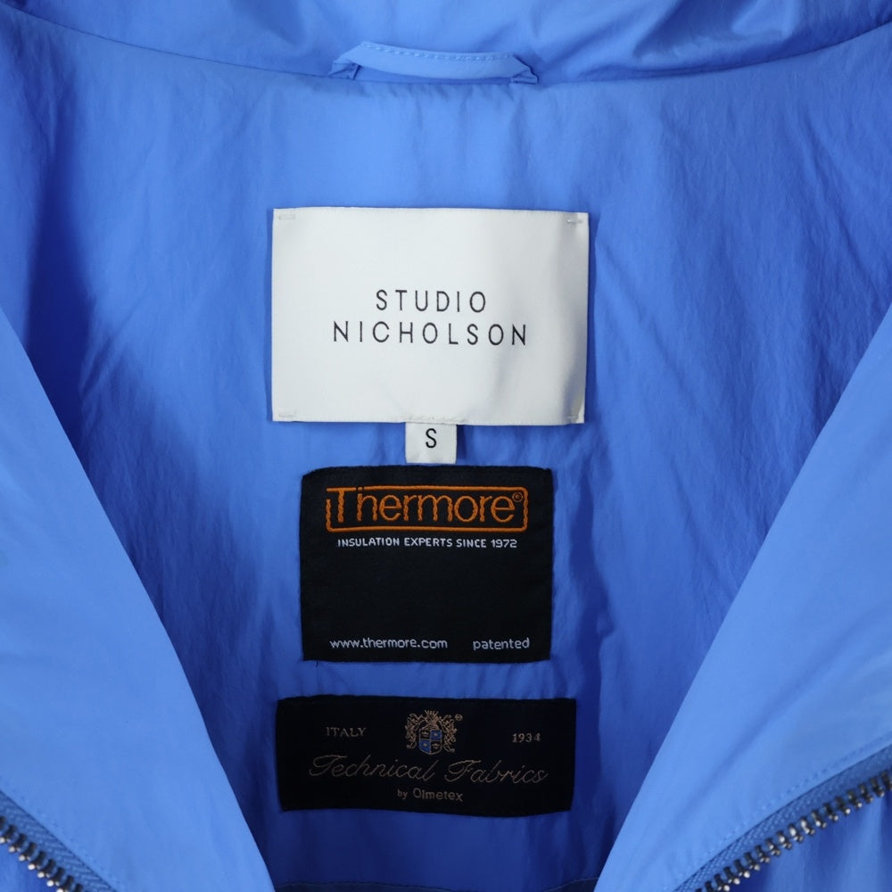 STUDIO NICHOLSON(スタジオニコルソン) 21AW ECODOWN RECYCLD POLY ナイロン 中綿ジャケット ブルー 51-10-622003