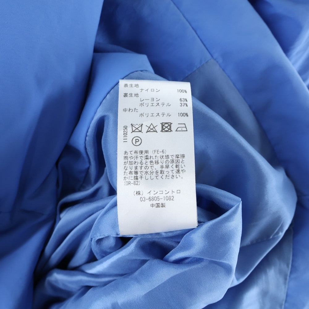STUDIO NICHOLSON(スタジオニコルソン) 21AW ECODOWN RECYCLD POLY ナイロン 中綿ジャケット ブルー 51-10-622003