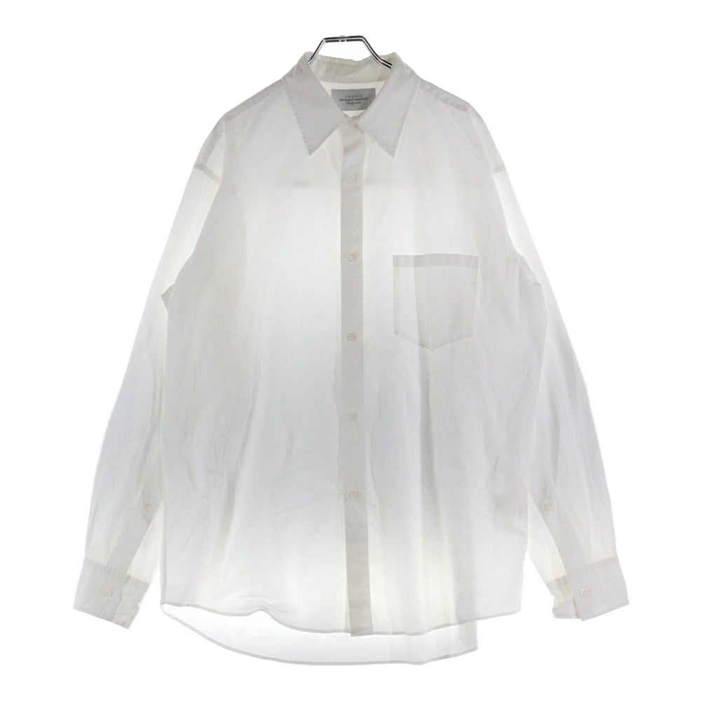 UNUSED(アンユーズド) COTTON SHIRT レギュラーカラー コットン 長袖シャツ ホワイト