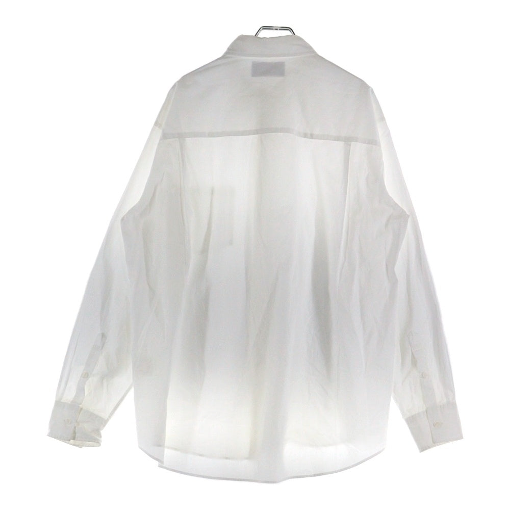 UNUSED(アンユーズド) COTTON SHIRT レギュラーカラー コットン 長袖シャツ ホワイト