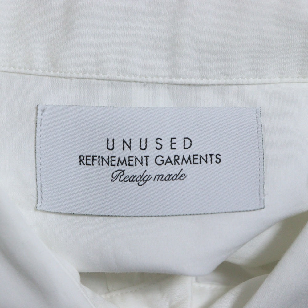 UNUSED(アンユーズド) COTTON SHIRT レギュラーカラー コットン 長袖シャツ ホワイト
