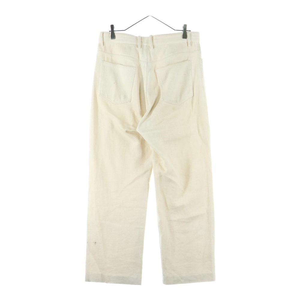 UNUSED(アンユーズド) DENIM PANTS 4ポケット カラーデニム ジップフライパンツ アイボリー UW0877
