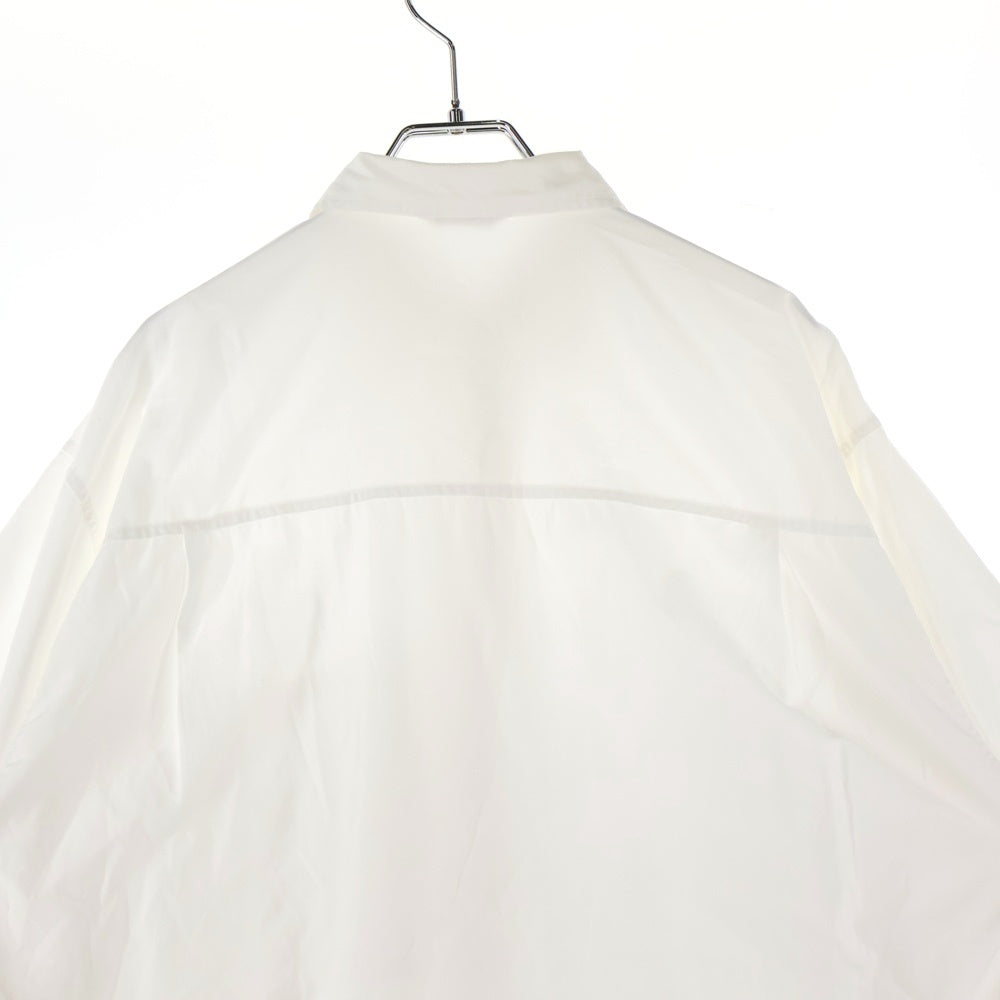 AURALEE(オーラリー) WASHED FINX TWILL HALF SLEEVED BIG SHIRTS フィンクスツイル ビッグ 半袖シャツ ホワイト A8SS03TN