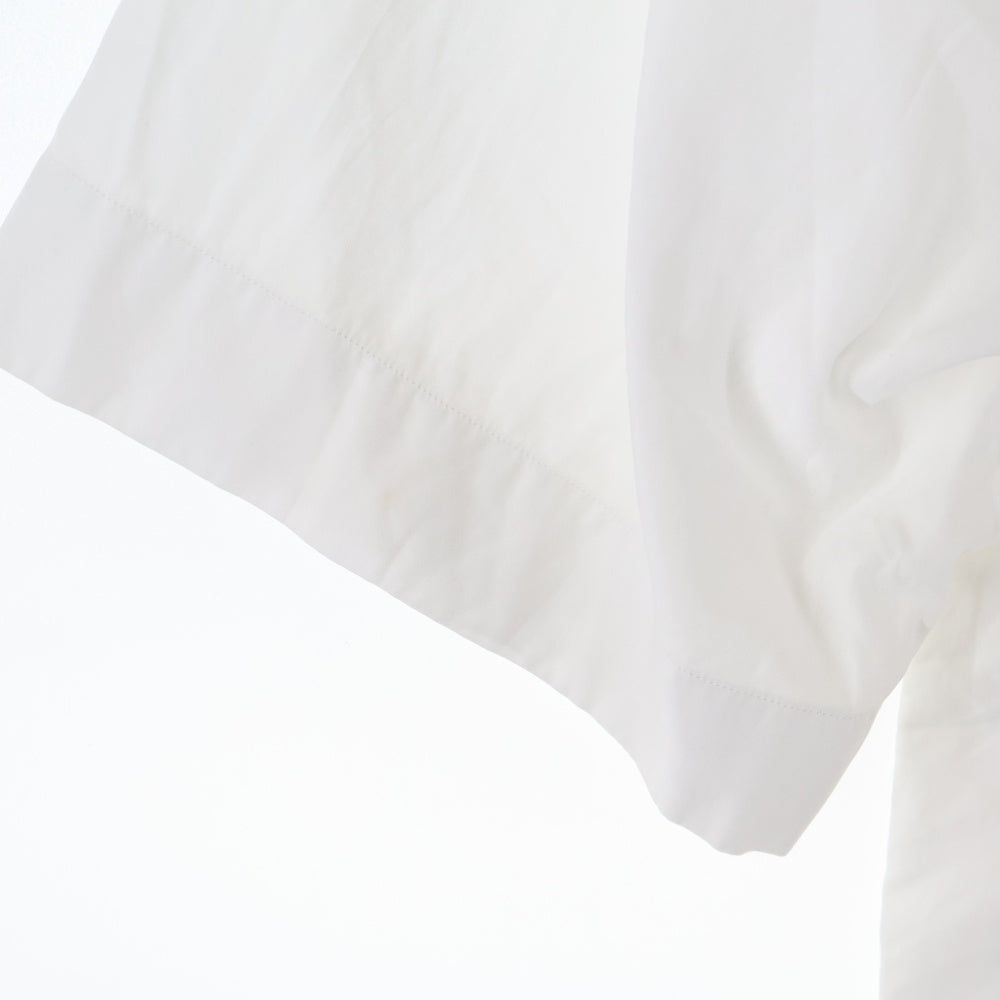 AURALEE(オーラリー) WASHED FINX TWILL HALF SLEEVED BIG SHIRTS フィンクスツイル ビッグ 半袖シャツ ホワイト A8SS03TN