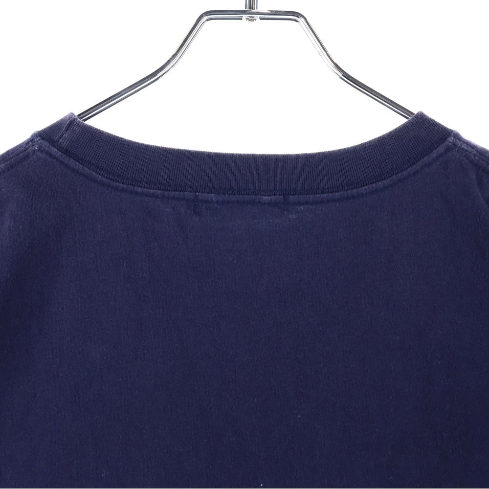 CABARET POVAL(キャバレーポバール) ロゴプリント クルーネック 半袖Tシャツ カットソー ネイビー