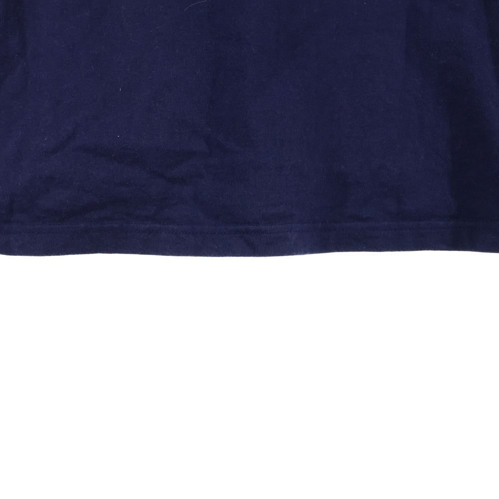 CABARET POVAL(キャバレーポバール) ロゴプリント クルーネック 半袖Tシャツ カットソー ネイビー