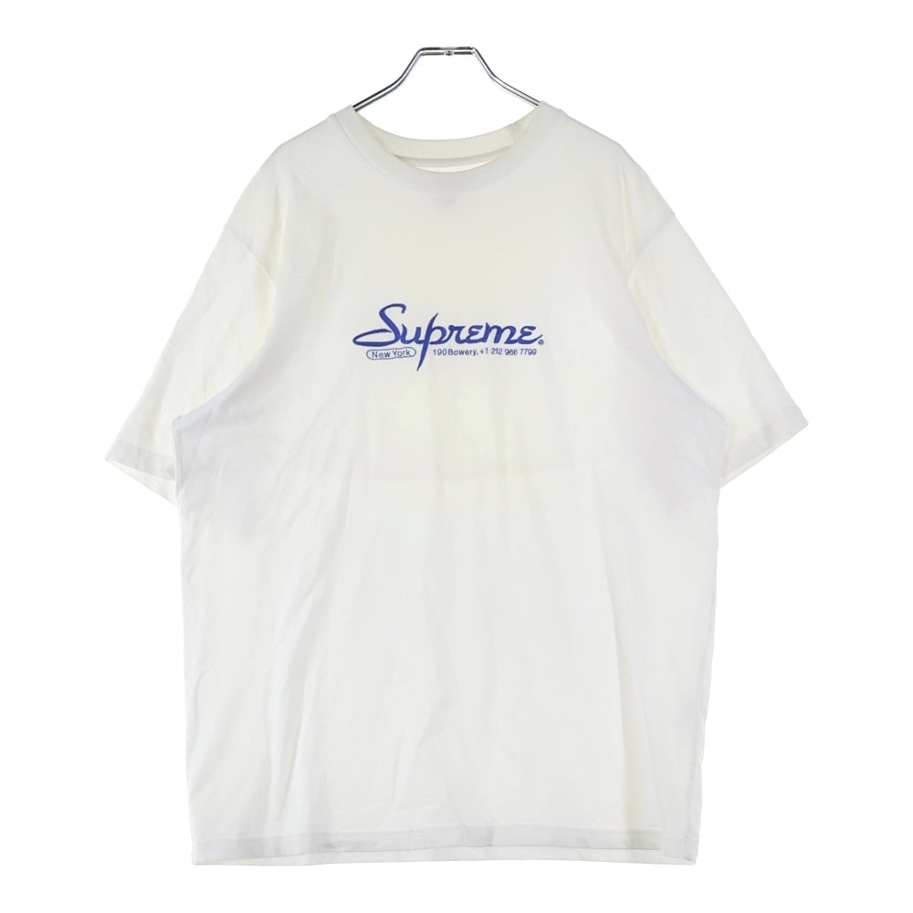 SUPREME(シュプリーム) 24SS Contact S/S Top コンタクト チェーンロゴ刺繍 クルーネック 半袖Tシャツ カットソー ホワイト