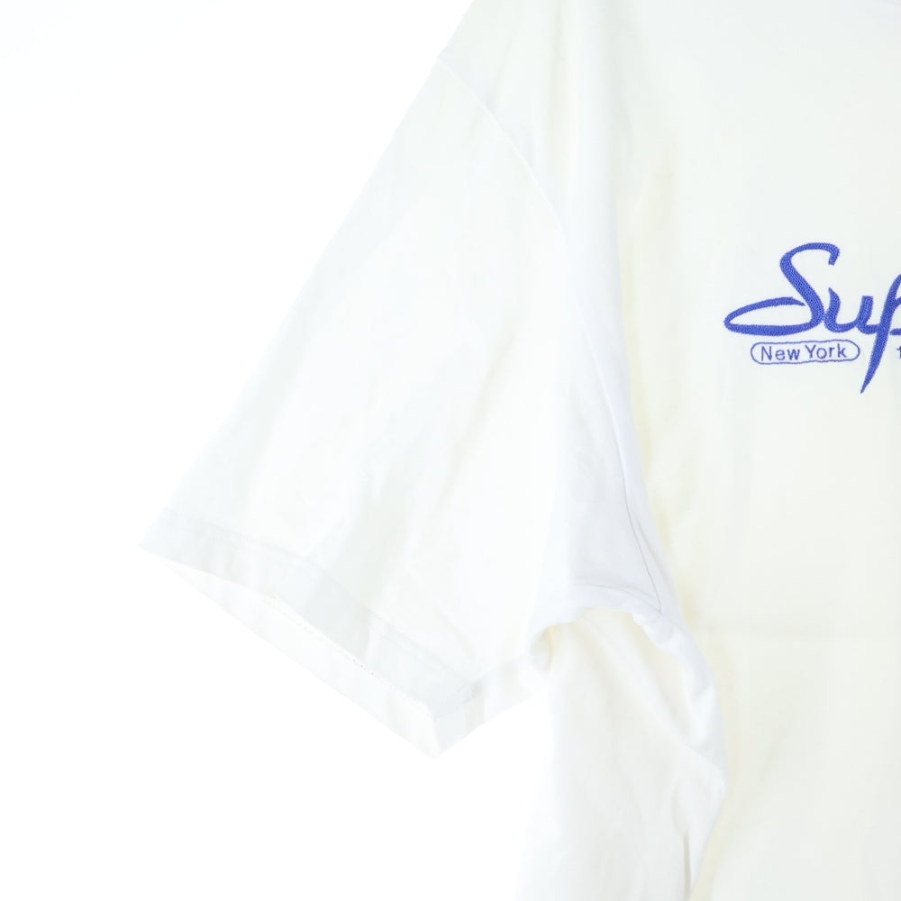 SUPREME(シュプリーム) 24SS Contact S/S Top コンタクト チェーンロゴ刺繍 クルーネック 半袖Tシャツ カットソー ホワイト