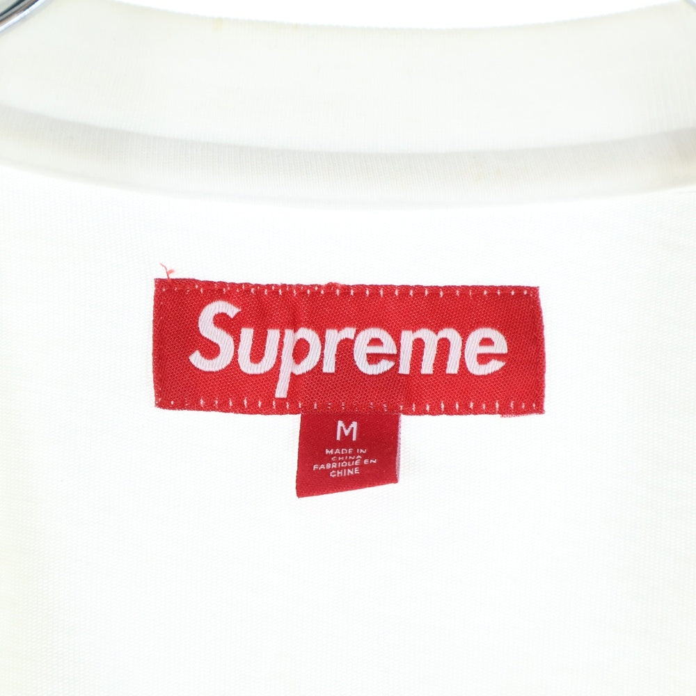 SUPREME(シュプリーム) 24SS Contact S/S Top コンタクト チェーンロゴ刺繍 クルーネック 半袖Tシャツ カットソー ホワイト