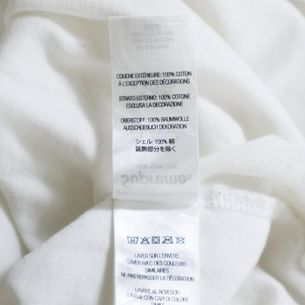 SUPREME(シュプリーム) 24SS Contact S/S Top コンタクト チェーンロゴ刺繍 クルーネック 半袖Tシャツ カットソー ホワイト