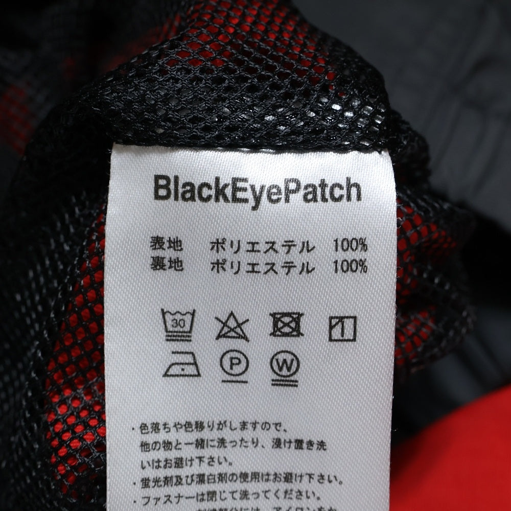THE BLACK EYE PATCH(ブラックアイパッチ) TRACKING JACKET バックロゴ ポリエステル トラッキングジャケット グレー/ホワイト/レッド