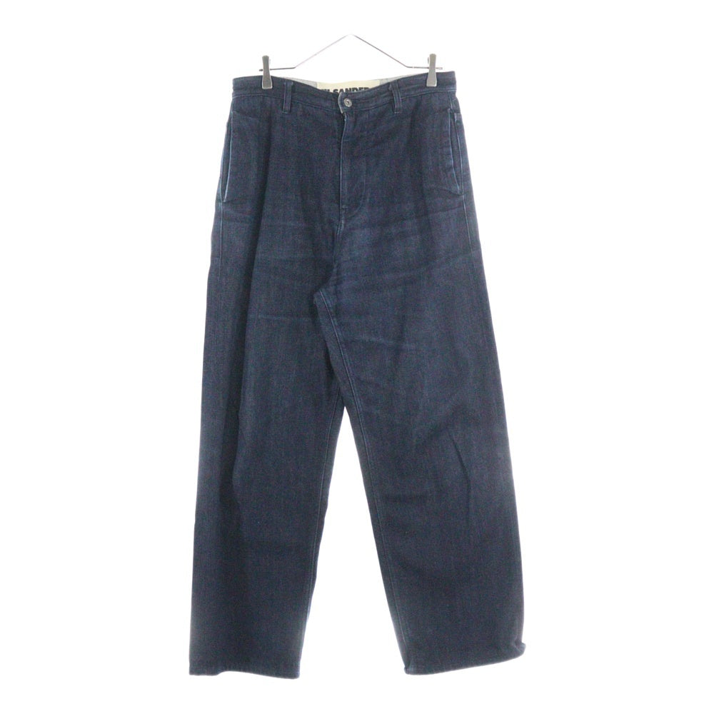 JIL SANDER +(ジルサンダープラス) プレーンコットン ジップフライ デニム ストレートパンツ インディゴ JPUT663140