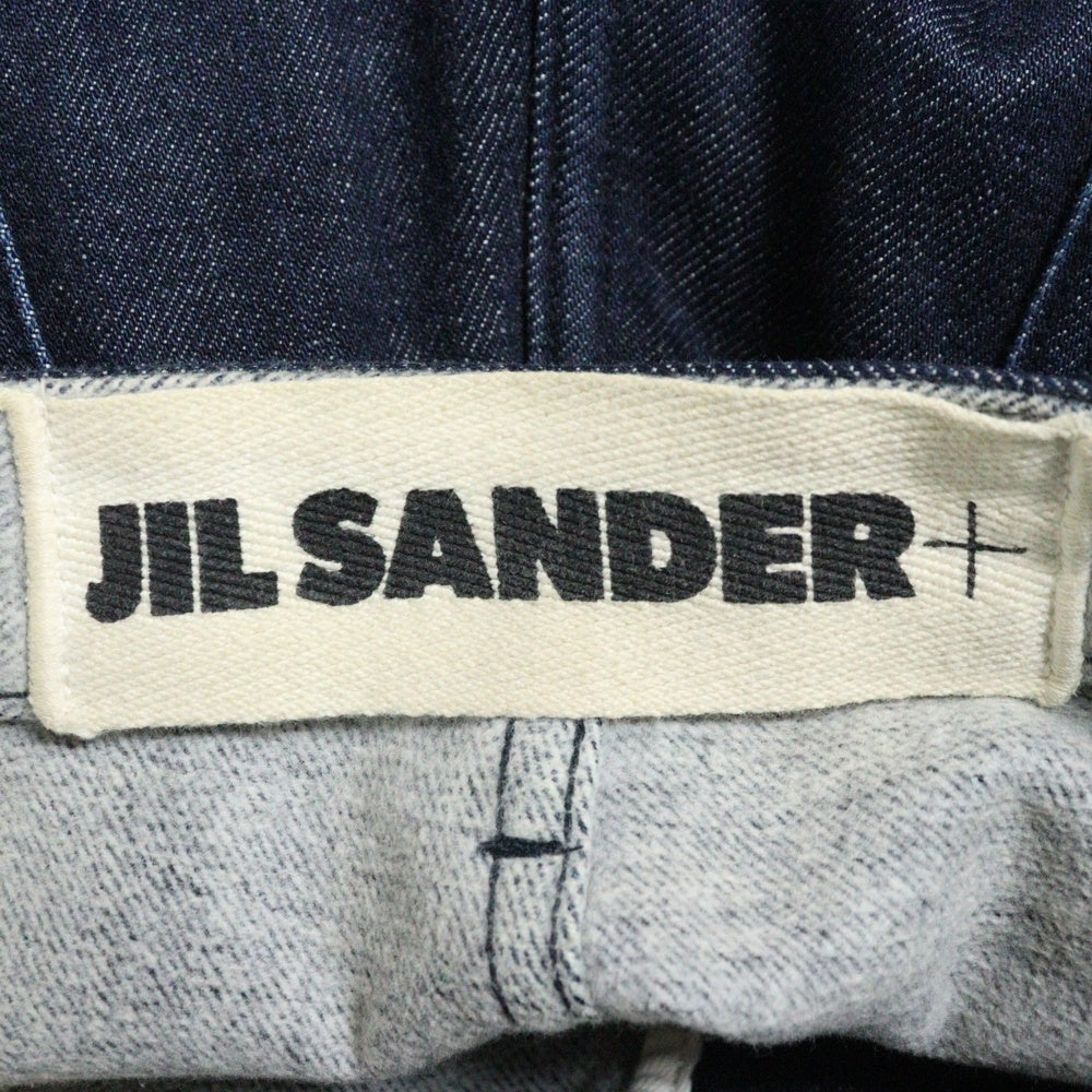 JIL SANDER +(ジルサンダープラス) プレーンコットン ジップフライ デニム ストレートパンツ インディゴ JPUT663140