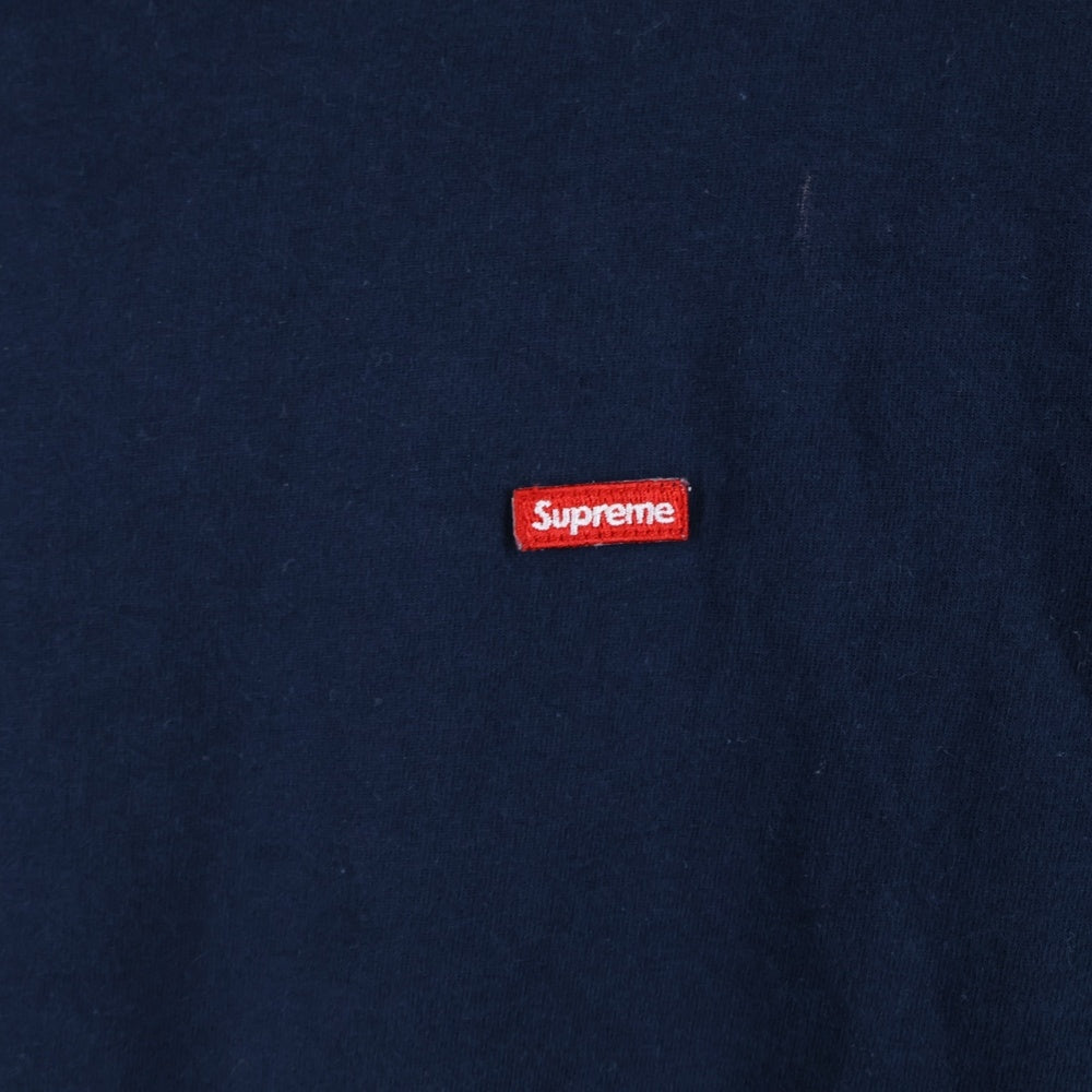 SUPREME(シュプリーム) 24SS Small Box Tee スモールボックスロゴ刺繍半袖Tシャツ ネイビー