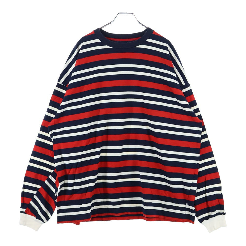 ROTOL(ロトル) 23AW WIDE TWIST LS BORDER ボーダーロングスリーブTシャツ 長袖 レッド ネイビー