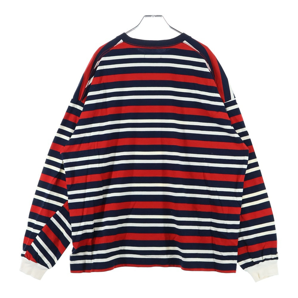 ROTOL(ロトル) 23AW WIDE TWIST LS BORDER ボーダーロングスリーブTシャツ 長袖 レッド ネイビー
