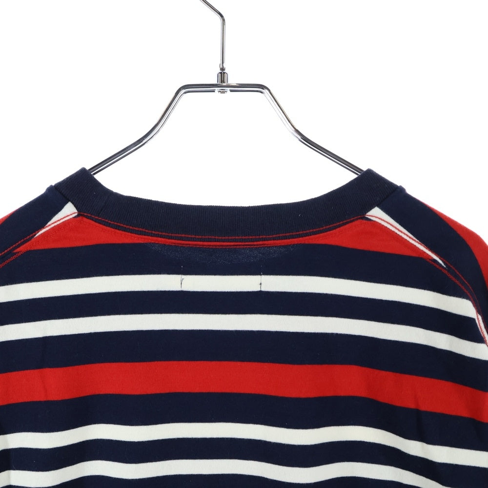 ROTOL(ロトル) 23AW WIDE TWIST LS BORDER ボーダーロングスリーブTシャツ 長袖 レッド ネイビー