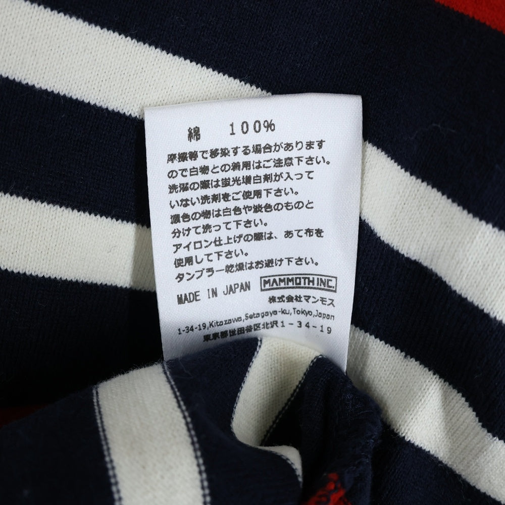 ROTOL(ロトル) 23AW WIDE TWIST LS BORDER ボーダーロングスリーブTシャツ 長袖 レッド ネイビー