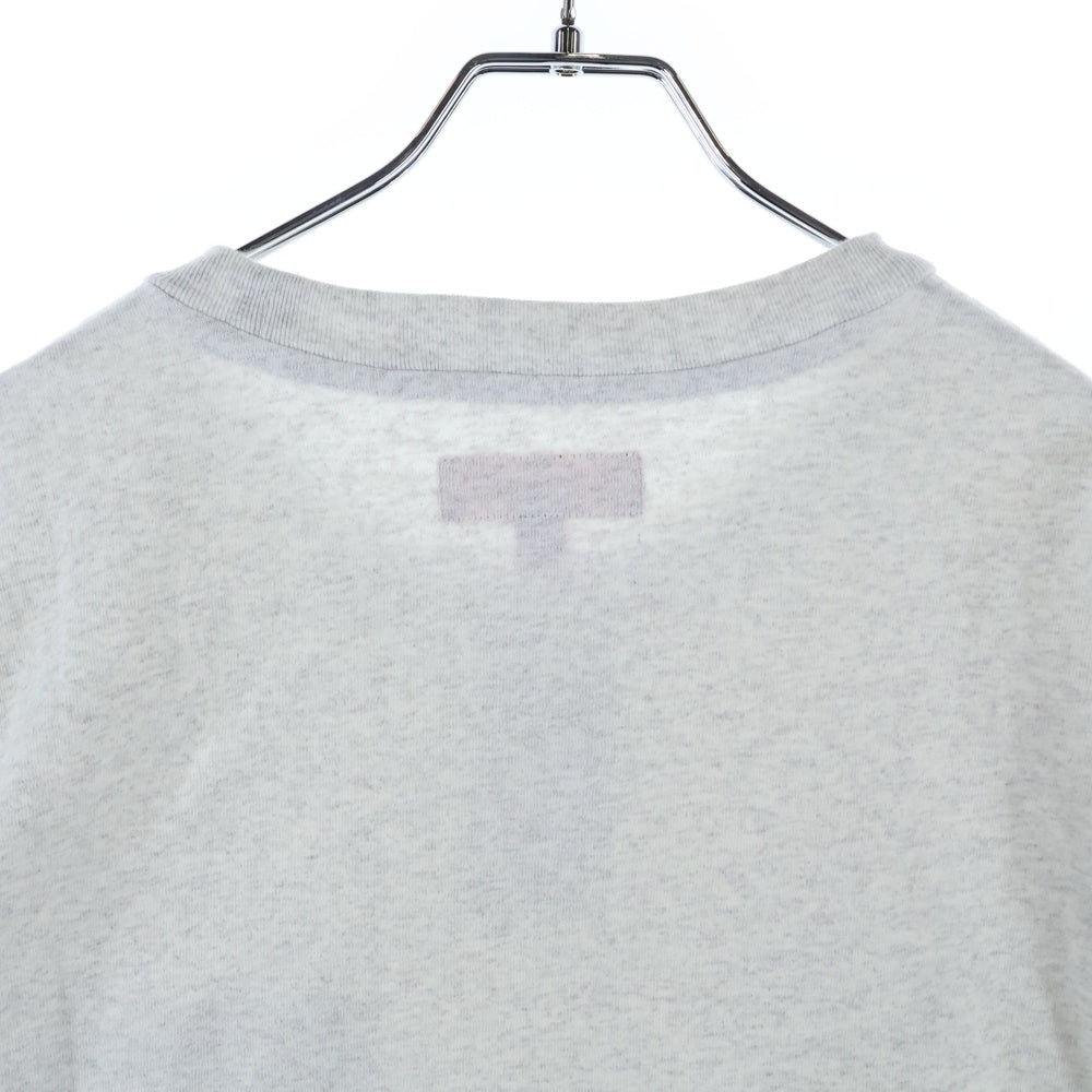 SUPREME(シュプリーム) 24SS S/S Pocket Tee ロゴ刺繍ポケット付クルーネック半袖Tシャツ グレー