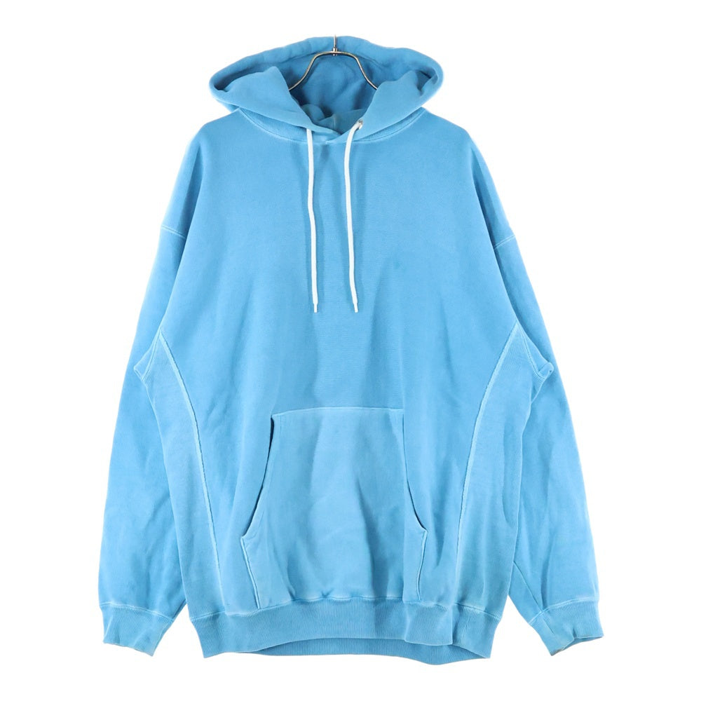 H BEAUTY&YOUTH(エイチ ビューティーアンドユース) HEAVY SWEAT HOODIE ヴィンテージウォッシュ スウェットプルオーバーパーカー ブルー