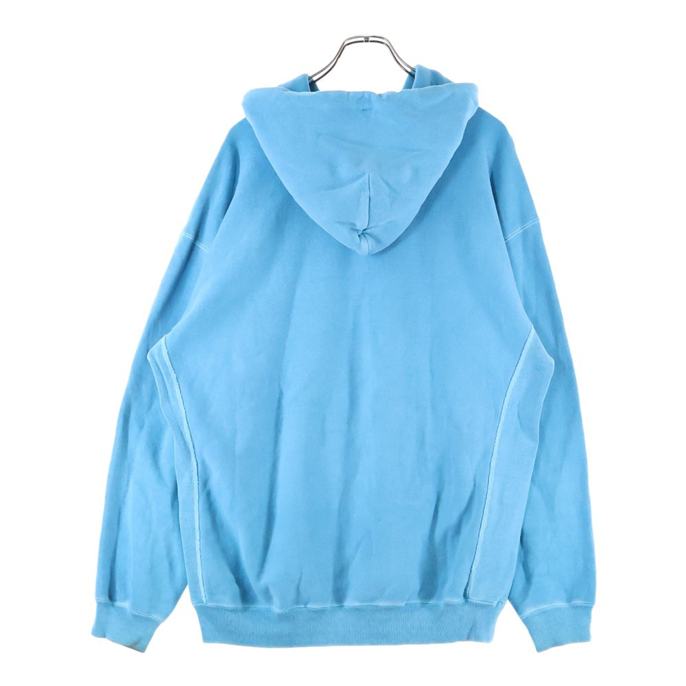 H BEAUTY&YOUTH(エイチ ビューティーアンドユース) HEAVY SWEAT HOODIE ヴィンテージウォッシュ スウェットプルオーバーパーカー ブルー